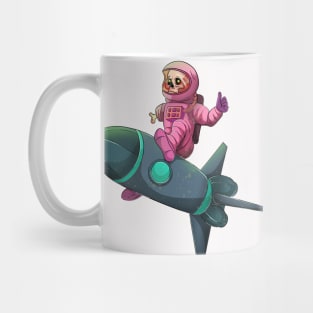 Zombie Cartoon Skeleton Astronaut Mug